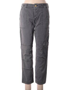 Anthropologie Hei Hei Gray Cargo Pants Utility Pocket Straight Leg Casual Sz 28